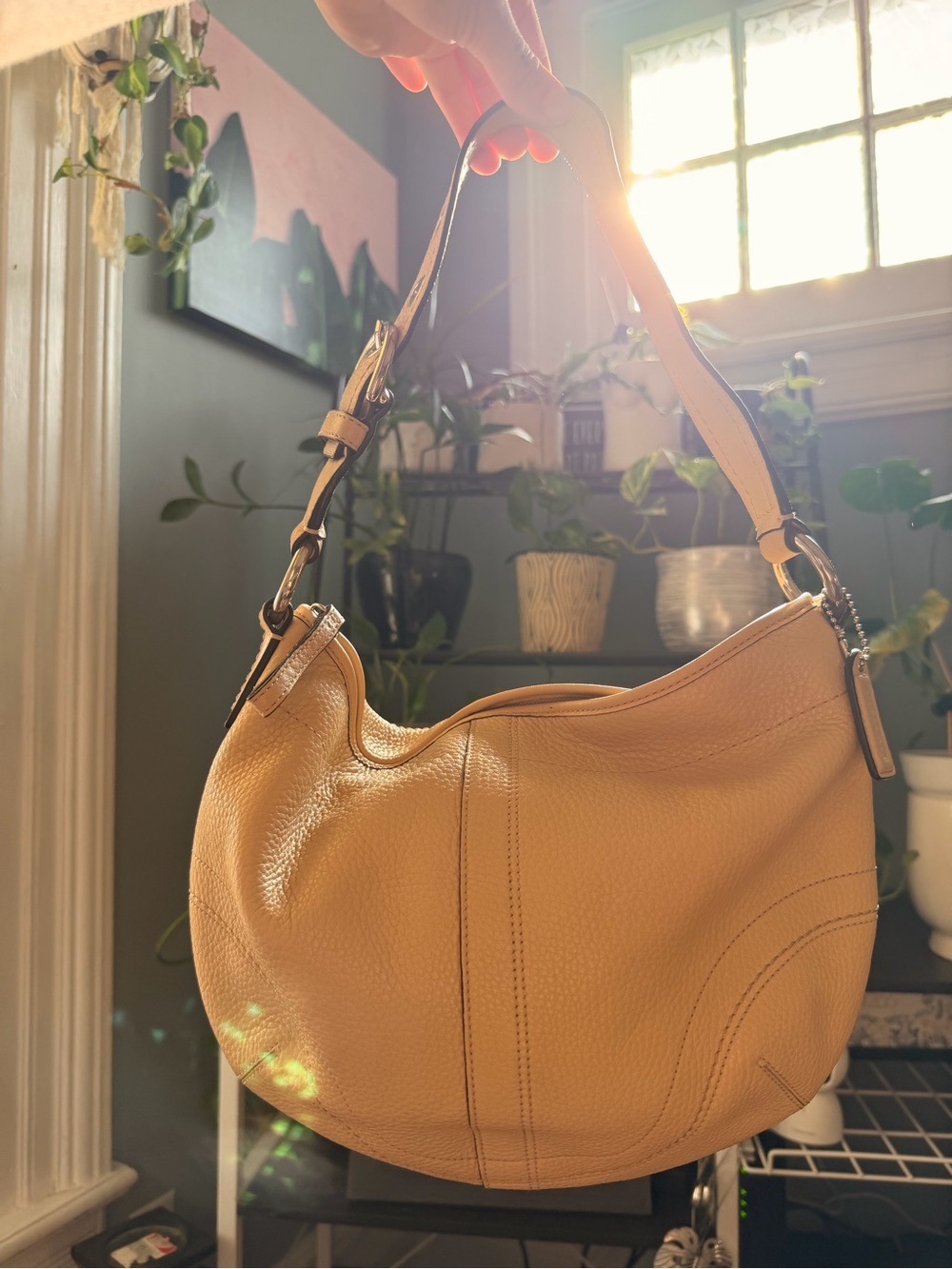 Coach Soho Pebbled Leather Hobo Shoulder Bag
